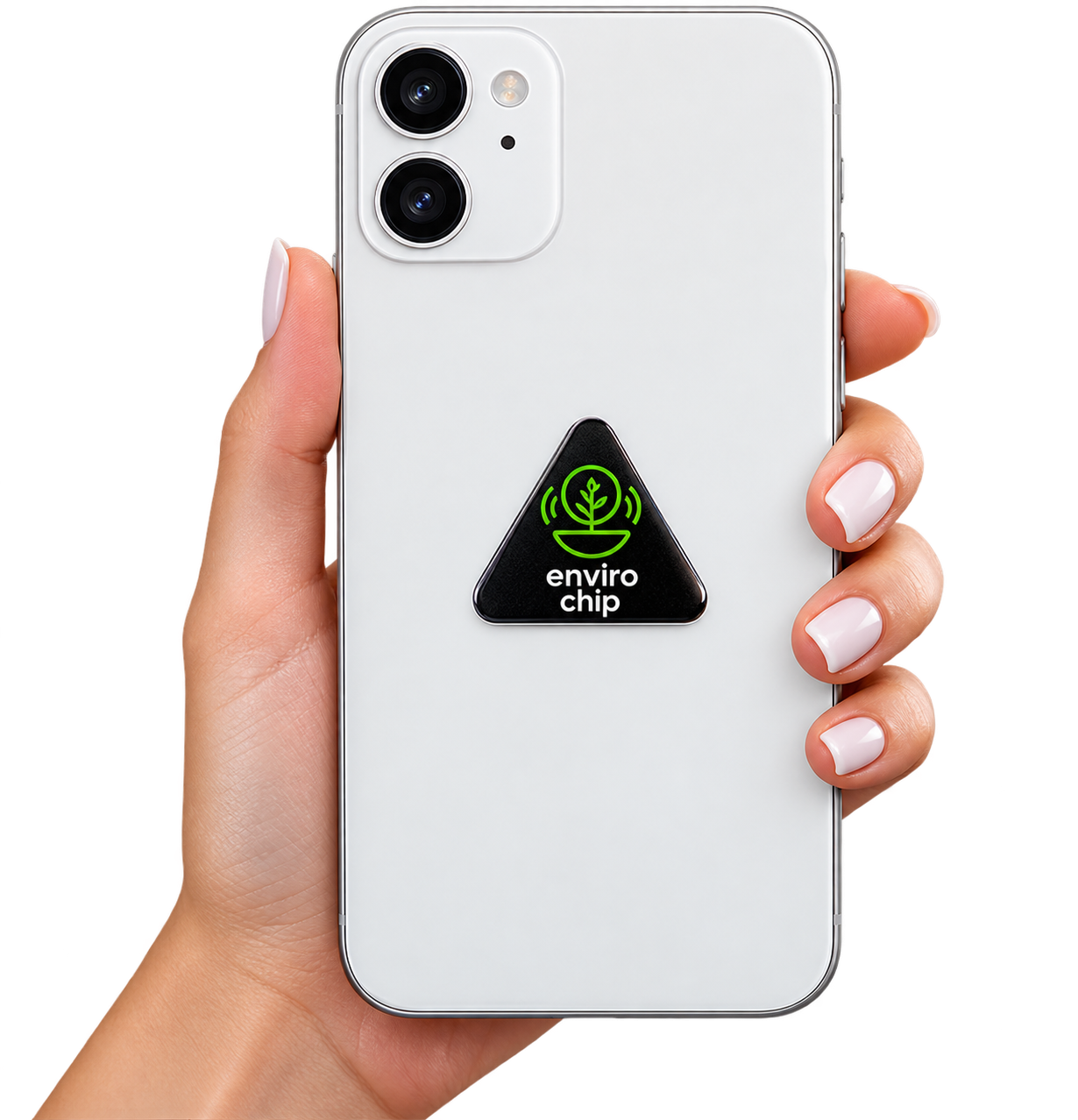 EnviroChip applied to a phone